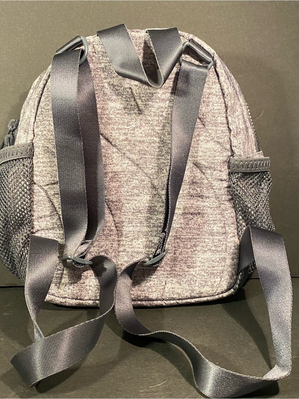 Adidas Heather Gray Mini Backpack Purse - Like New - Picture 4 of 8